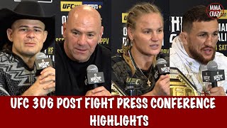 UFC 306 Post Fight Press Conference Highlights [upl. by Enihpled]