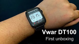 Unboxing Vwar DT100 Smart Watch Series 6 Bluetooth Call n Smartwatch K IWO HW22 IWO13 W46 [upl. by Ilyk]