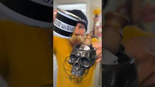 DeathGripWax Burn The Ships shave cream and Skull lather bowl bobandelliothismustache [upl. by Aitel]