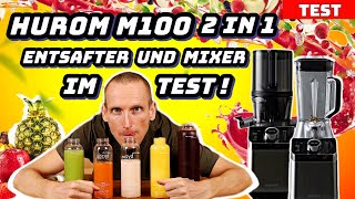 Hurom Test M100 Slow Juicer  Hochleistungsmixer  Entsafter  Standmixer in einem Gerät [upl. by Evadnee]