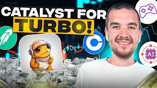 TURBO a Top 3 Meme Coin with These HUGE Catalysts IT’S OBVIOUS [upl. by Rehpinnej]