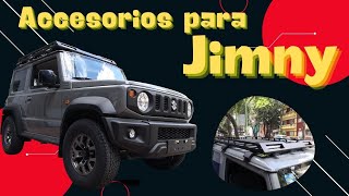 Accesorios para Suzuki Jimny  Canastilla LED  escalera  loderas [upl. by Erot211]