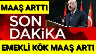 EMEKLİ KÖK MAAŞ ARTI HERKESE ÖDENECEK SSK BAĞKUR DUL YETIM AYLIKLARIA ZAM SON DAKİKA [upl. by Yrrol]