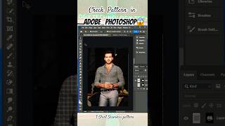 Easy Check Shirt Tutorial😱 youtubeshorts photoshop adobe tutorial check pattern [upl. by Krigsman532]