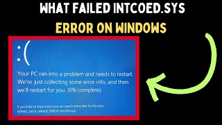 How to Fix What Failed IntcOEDsys Error on Windows 11 [upl. by Abdella633]