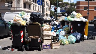 Caos rifiuti a Roma dalle periferie al centro  Filorosso 15072022 [upl. by Boice23]