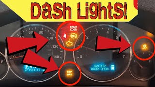 2007 Jeep Grand Cherokee 57l A Lot of Dash Lights ABS Brake ESP BAS Traction Control Gas [upl. by Helfant]