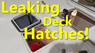 Resealing Deck Hatches  Gaskets [upl. by Shandy]