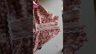 Girls top cutting and stitchingSaree se topumbrella TOP design neck designswing tips and tricks [upl. by Akemahs]