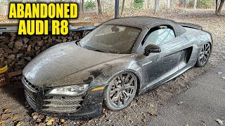 Abandoned Supercar Audi R8  First Wash in Years  Car Detailing Restoration [upl. by Nathaniel721]