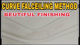 Curve falceiling method tapper falceiling method cornice falceiling method curve falceiling kaise [upl. by Odlamur733]