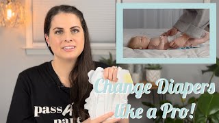 HOW TO CHANGE A NEWBORN BABY’S DIAPER TOP 15 TIPS AND MOM HACKS [upl. by Eellehs]