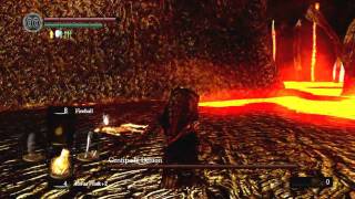 Dark Souls Sentipede Boss Orange Charred Ring Obtaning [upl. by Nader]