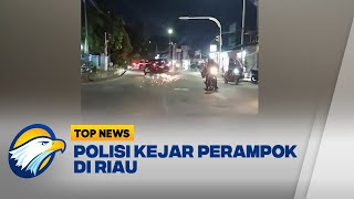 Aksi KejarKejaran Polisi Dengan Perampok di Riau [upl. by Adiv]