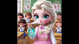 小艾莎喷香水上学呛到同学 amazing elsa tending cartoon [upl. by Kellda273]