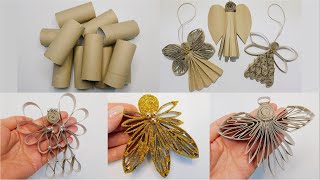 6 Fantastic Angels DIY Ideas 👼 Christmas Handmade Ornaments ✨ Toilet Paper Rolls Crafts 😇 Easy Decor [upl. by Idou]