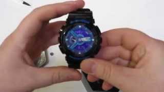 Casio GShock GA110 Hypercolor Watch Unboxing  GA110HC1A [upl. by Immanuel870]