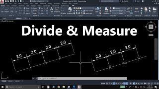 AutoCAD  Cách sử dụng lệnh Measure ME Array AR Divide DIV trong Autocad [upl. by Enaitsirk]