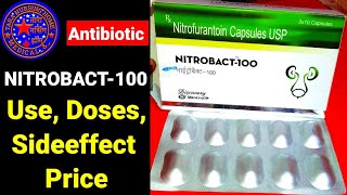 Nitrobact100 Nitrobact capsules use in hindi nitrobact of benefits Dosessideeffect Nitrofurantoin [upl. by Fagaly]