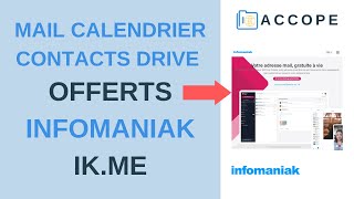 INFOMANIAK IkMe  Adresse MAIL gratuite et calendrier contacts drive … OFFERTS France  2021 [upl. by Lidah]