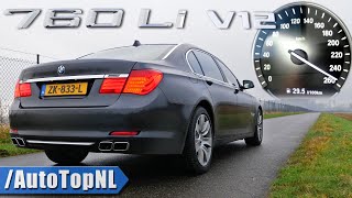 BMW 7 Series F02 760Li 60 V12 BiTurbo  0250 ACCELERATION SOUND amp Passenger POV by AutoTopNL [upl. by Naedan]