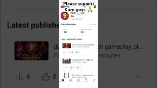 Please support Karo guys 🙏🙏 keep supporting 🙏viralshorttrending viral [upl. by Iphagenia449]