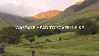 Wasdale Head to Scafell Pike via Mickledore  Lake District [upl. by Iliam]