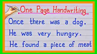 one page writingone page handwriting1 page writingone page writing English1 page handwriting [upl. by Eadith]