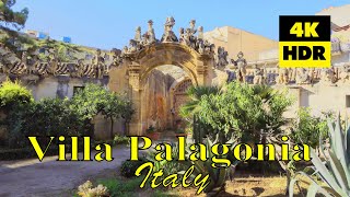 Villa Palagonia The Villa of Monsters Bagheria Italy in 4K UHD HDR [upl. by Eihtak]