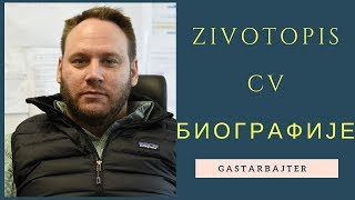 ZIVOTOPIS CV БИОГРАФИЈA [upl. by Zaid]