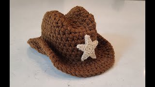 Sombrero CowBoy para bebé de 03 meses [upl. by Amasa]