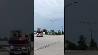 Olathe KS FD Truck 52 Responding 62115 [upl. by Wane]