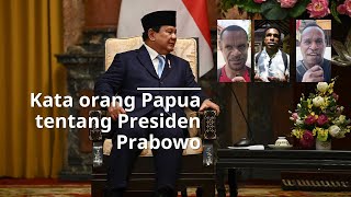 Kata orang Papua menyambut Presiden Prabowo voxpop [upl. by Aleahcim340]