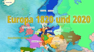 Europa 1820 und 2020 – Geschichte in Karten [upl. by Sofko293]