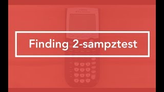 Where to find 2 Sample Z Test TI84 Graphing Calculator [upl. by Tnecillim]