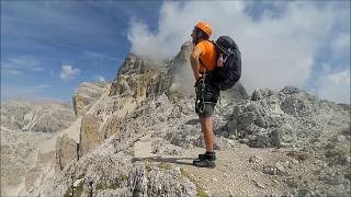 Laerea ferrata Olivieri di Punta Anna  Tofana di Mezzo Dolomiti Ampezzane [upl. by Lindo862]