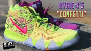 UNBOXING Kyrie 4s Confetti [upl. by Heman242]