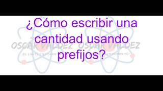 ¿Cómo escribir una cantidad física usando prefijos ¿Cómo usar los prefijos [upl. by Rai705]