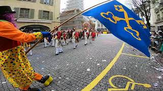 FritschiUmzug Luzern mit Melser Fasnachtsgesellschaft [upl. by Erapsag651]