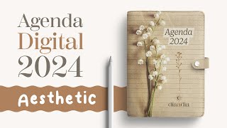 La mejor Agenda Digital 2024 Agenda Aesthetic para iPad y tablets [upl. by Tyler]