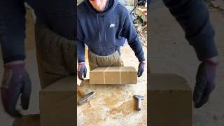 Nick amp break ⚒️ stonewalling satisfying skills naturalstone asmr toolsofthetrade [upl. by Melliw]