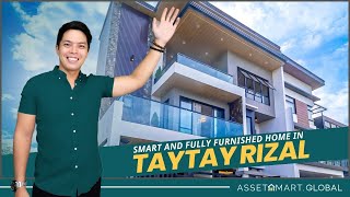 HOUSE TOUR Modern Fully Furnished Smart Home in Taytay Rizal for 32M [upl. by Dotty]