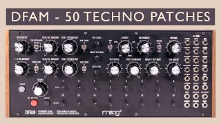 Moog DFAM 50 Techno PresetsPatches Bass Perc Generative [upl. by Cary]