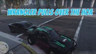 Wrangler Pulls over the HOA  ChalupaPants  GTA 5 RP NoPixel [upl. by Eibrad]