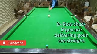 Snooker straight cueing practice exercise Snooker tips [upl. by Anej]