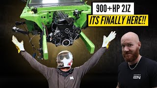 900 HP 2jz Motor is FINALLY in the 240sx [upl. by Lukey597]