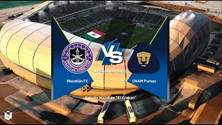 Mazatlan vs Pumas ● Liga Mx 2024 ● Gameplay Pes 2021 [upl. by Magill]