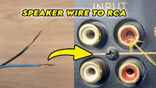 How to Connect Speaker Wire to RCA Plug  3 Ways [upl. by Egidio]