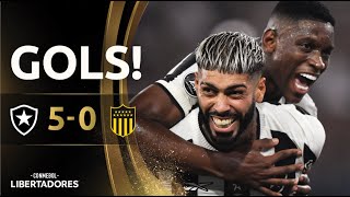 GOLS  BOTAFOGO X PEÑAROL  SEMIFINAL  CONMEBOL LIBERTADORES 2024 [upl. by Ilocin]