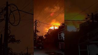 Jeedimetla Massive fire accident live [upl. by Rockwell]